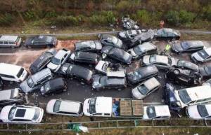 Pile up on A31